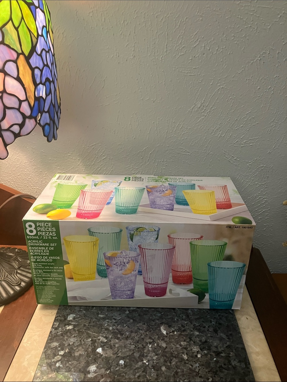 8-Piece Colorful Acrylic Tumbler Set